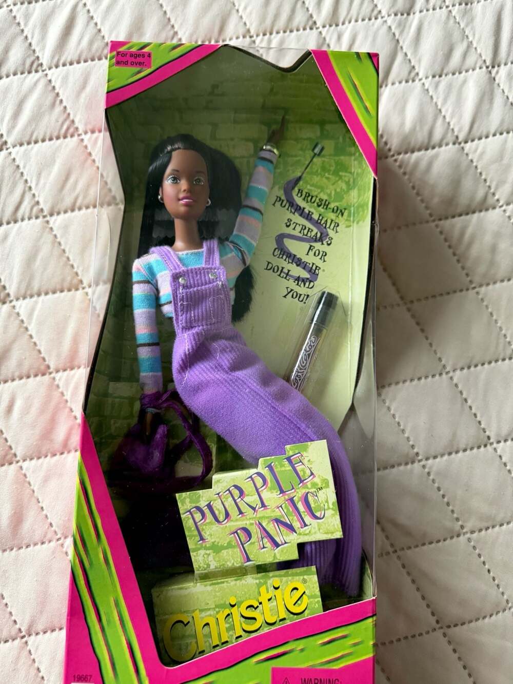 1997 Mattel Purple Panic Christie Doll #19667